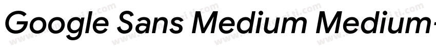 Google Sans Medium Medium字体转换